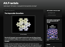 Alt.Fractals blog page screenshot