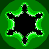 analogue of the 'Mandelbar' fractal, for z raised to the fifth power (z^5)