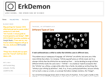 ErkDemon blog, 'The Other Side of Science', screenshot
